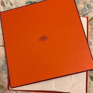 Hermes large scarf, never used in box.